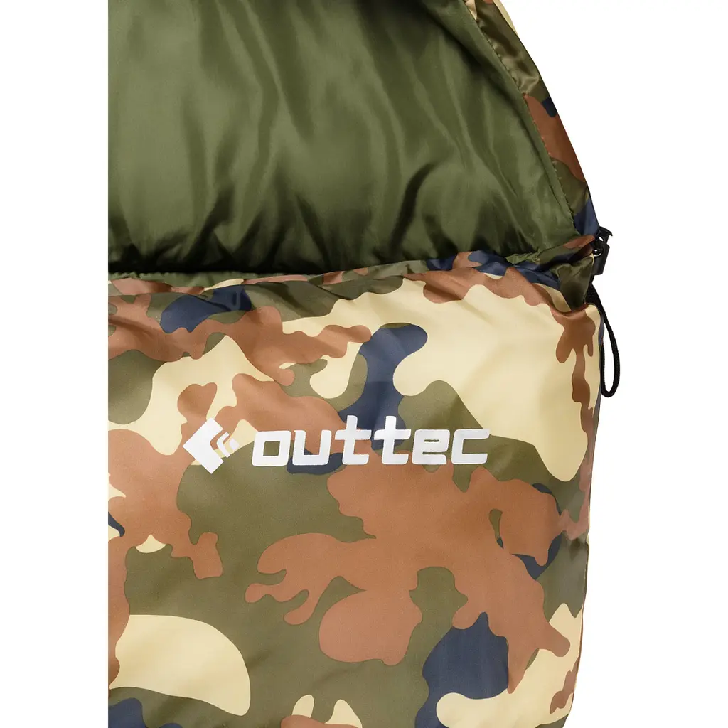 Спальный мешок Outtec Mummy кокон демисезонный камуфляж - фото 5