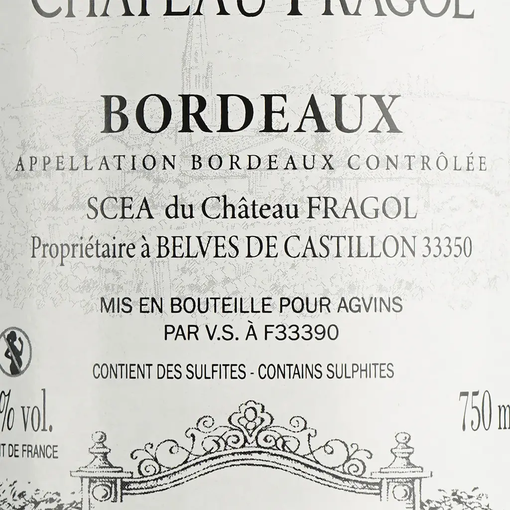 Вино Chateau Fragol Aop Bordeaux, червоне, сухе, 0,75 л - фото 6