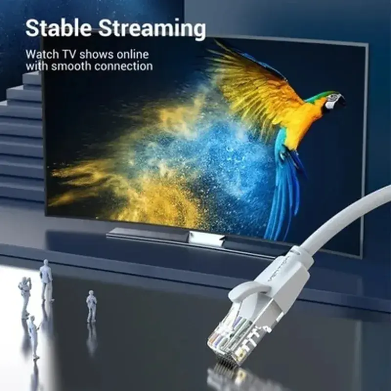 Патч-корд 1м, UTP cat 6 RJ-45 gray Vention (IBEHF) - фото 5