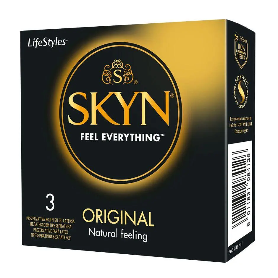 Презервативи Skyn Original безлатексні 3 шт — поліізопренові презервативи з природними відчуттями