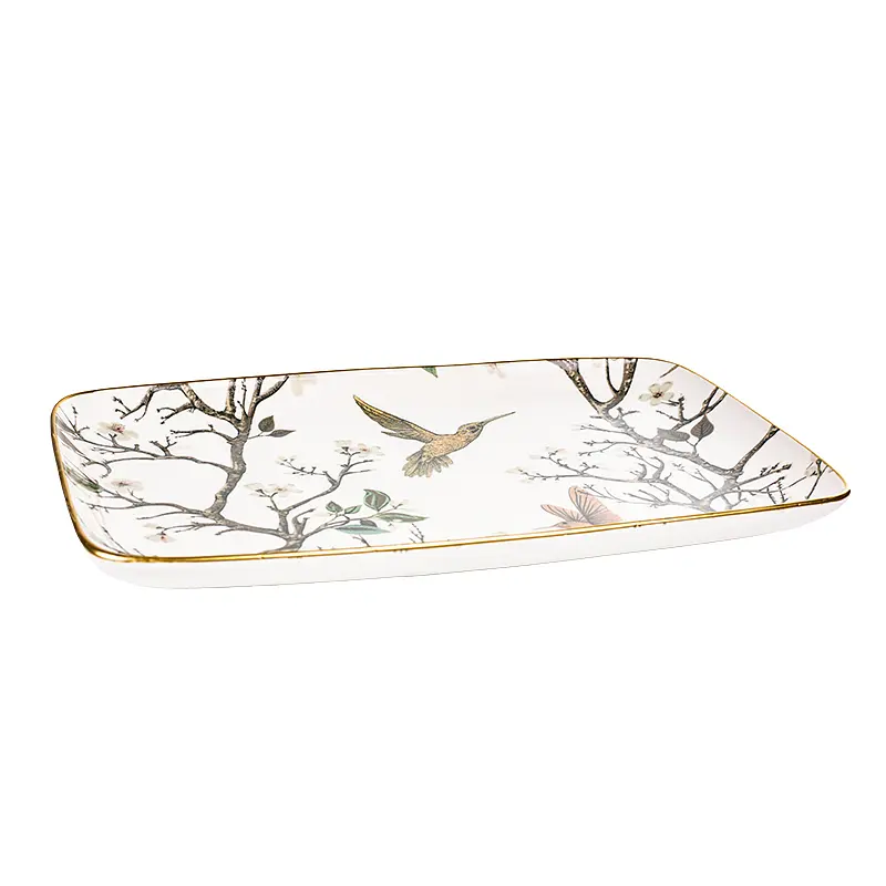 Блюдо Alba ceramic Bird 34 см (769-089) - фото 2
