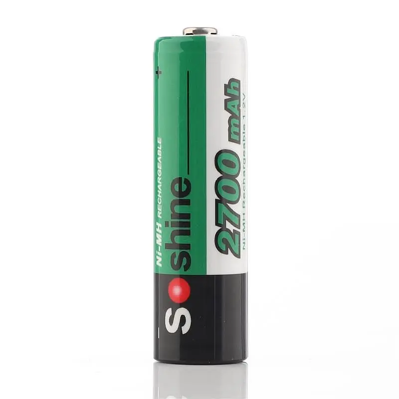 Акумулятори Soshine AA/HR06 NI-MH 2700 mAh 1шт (Soshine AA2700) - фото 4