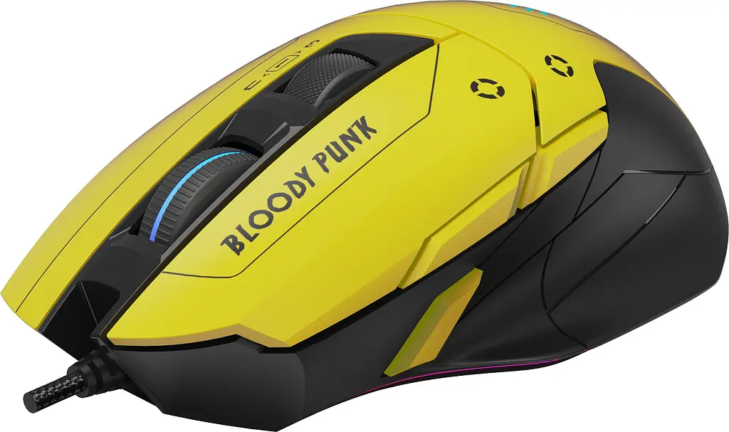 Миша A4Tech Bloody W70 Max USB punk yellow - фото 4