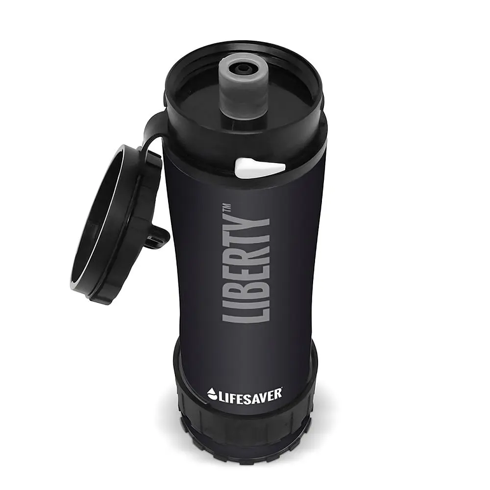 Портативна пляшка для очищення води LifeSaver Liberty Black 0.4l (99-00014021) - фото 2