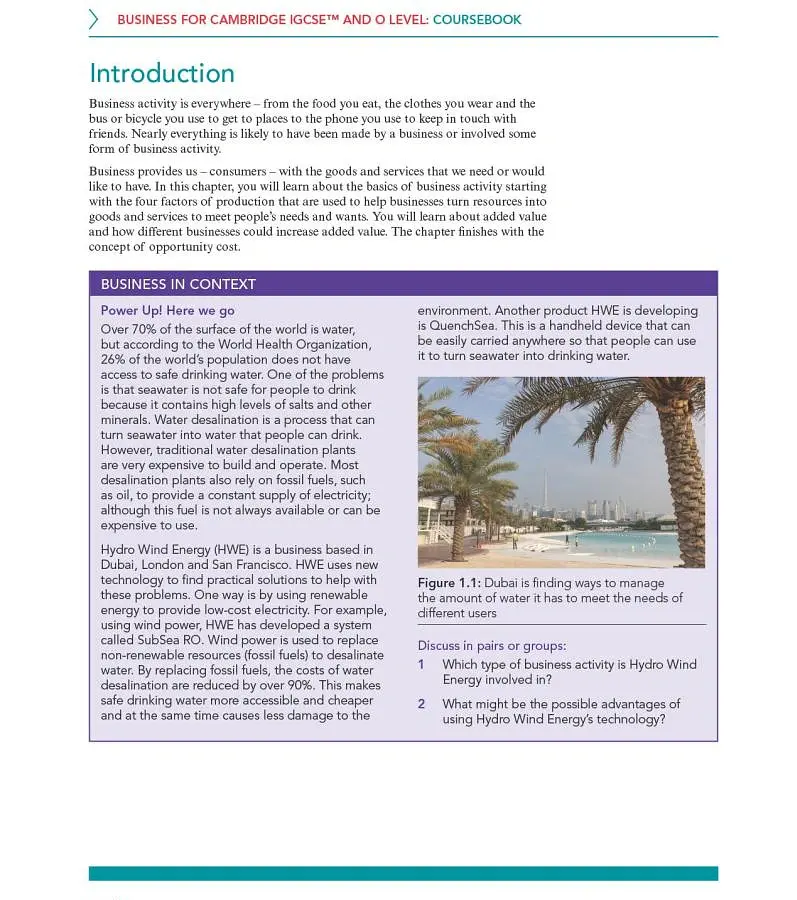 Cambridge IGCSE and O Level Business 4th Edition Coursebook with Digital Access (2 Years) - Марк Фішер - фото 8