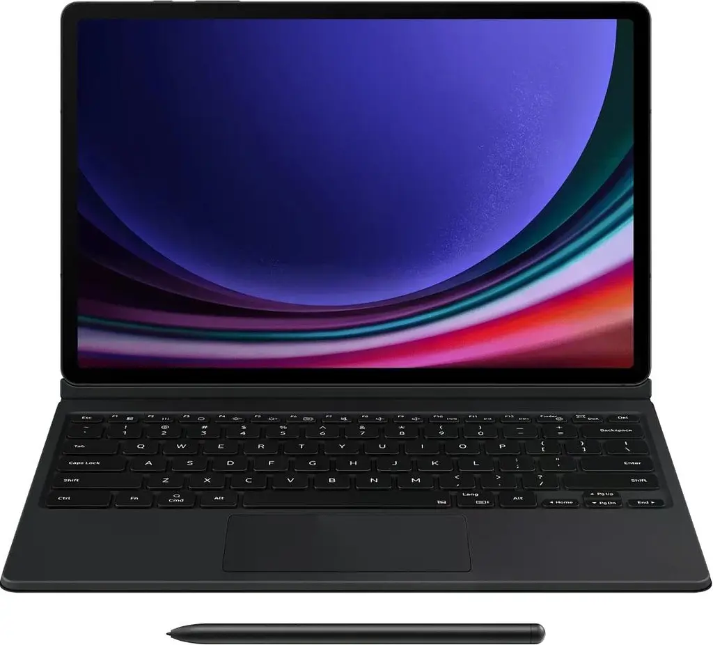 Чохол-клавіатура Samsung Book Cover Keyboard для Galaxy Tab S9+ 12.4 (X810/X816) / Tab S9 FE+ 12.4 (X610/X616) / Tab S10+ 12.4 (X820/X826) Black ENG/UKR (EF-DX815BBEGUA)