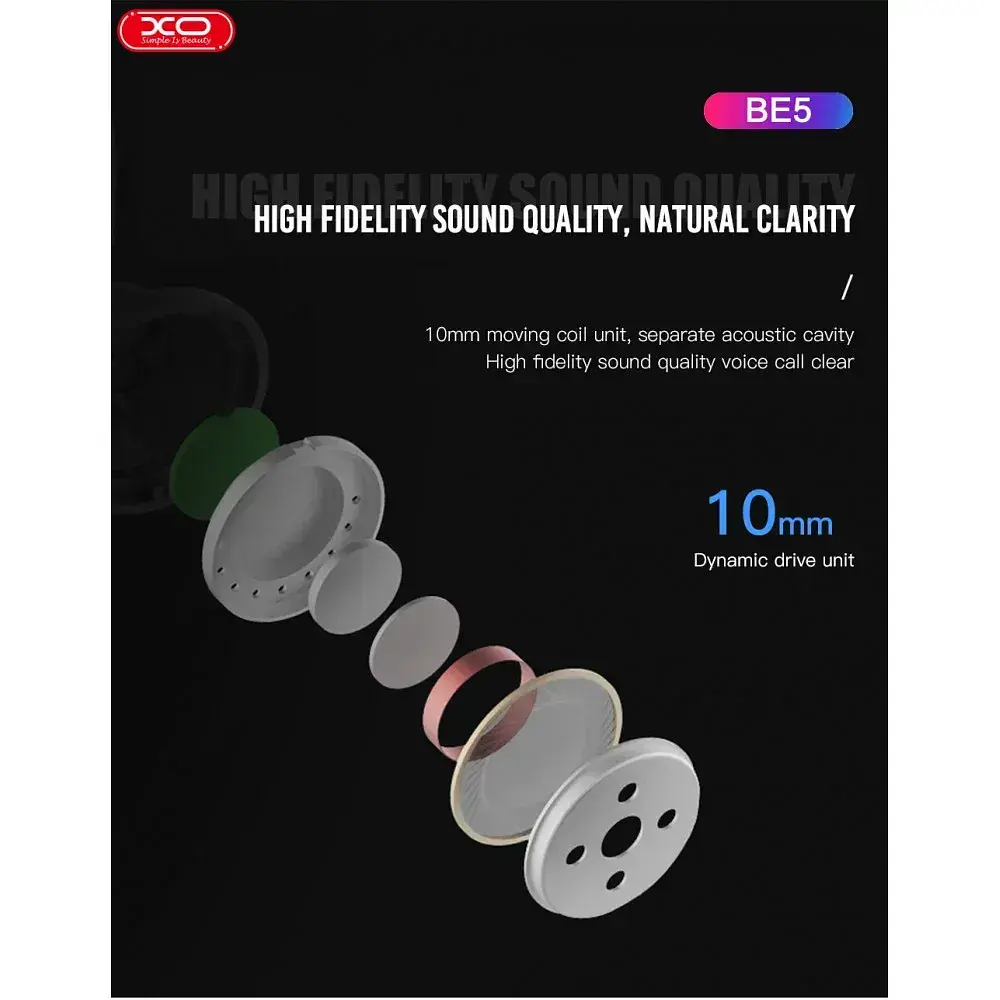 Bluetooth гарнітура XO BE5 компактна (MAW-36000_246) - фото 3
