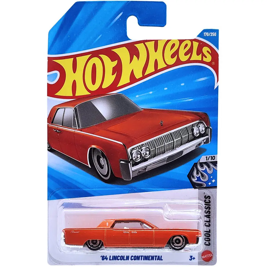 Базова машинка Hot Wheels Cool Classics '64 Lincoln Continental червона (5785) JJK14