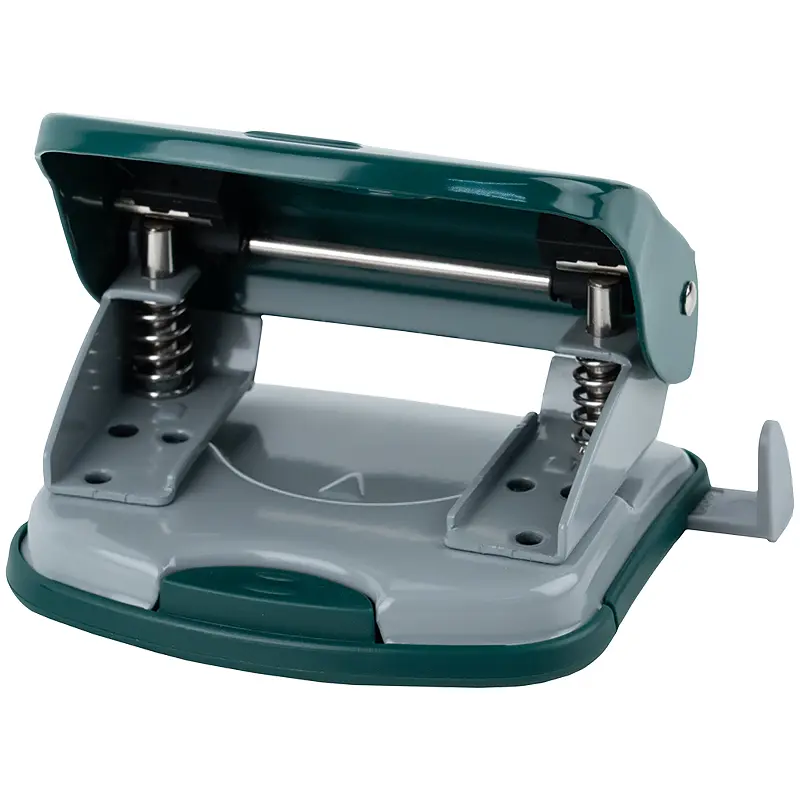 Діркопробивач Axent Exakt-2 Earth colors металевий 30 аркушів зелений (3930-30-A) - фото 4