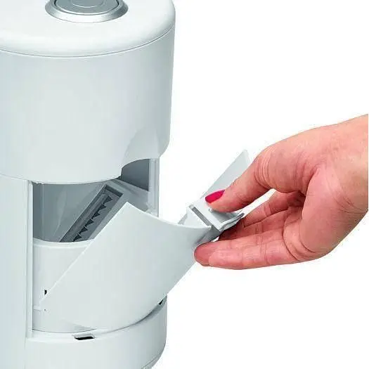 Овощерезка электрическая Bomann ME 470 CB 80 Вт нержавеющая сталь 3 насадки и отсек для хранения - фото 4