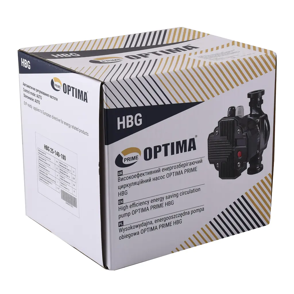Насос циркуляційний енергоощадний Optima Prime HBG 25-140AUTO 180мм - фото 3