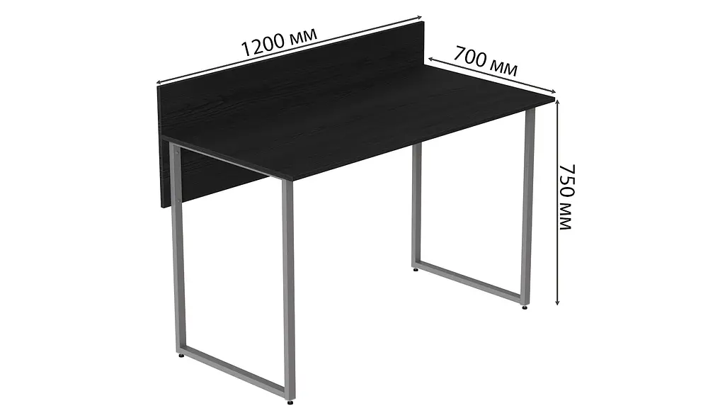 Комп'ютерний стіл Скай 75x120x70 сірий ДСП Сосна Кембра 16мм FRD-101575 - фото 3