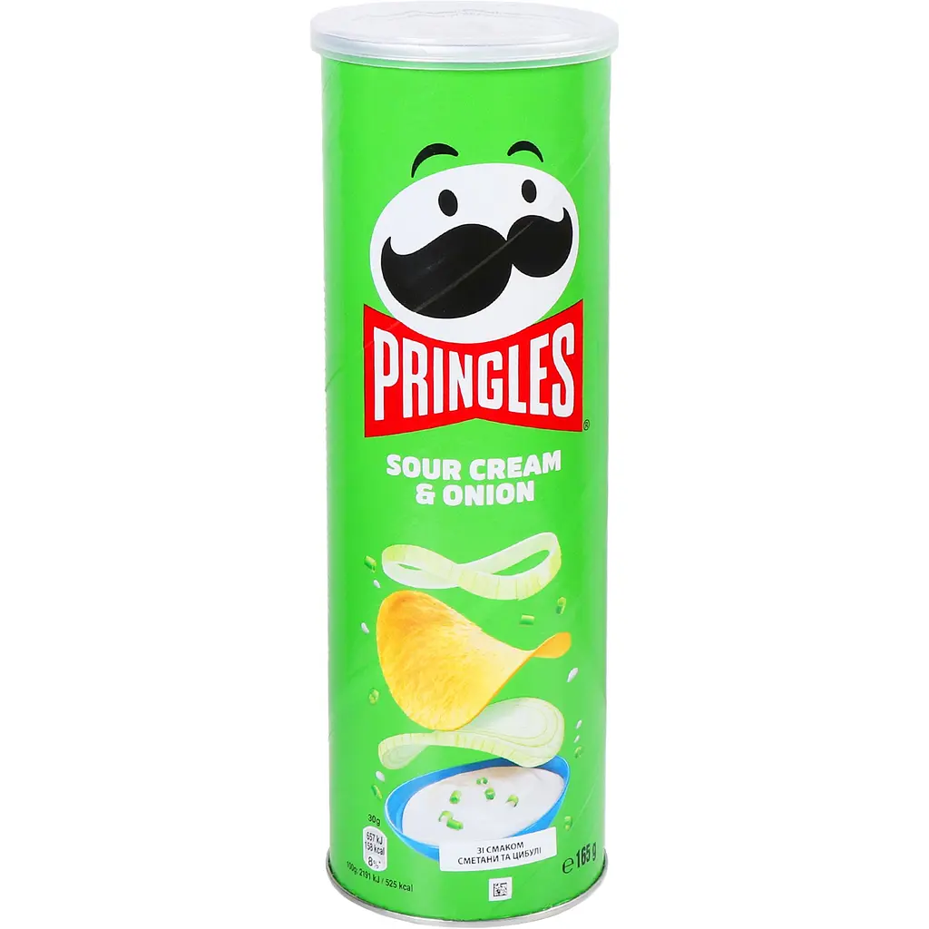 Чипси Pringles Sour Cream & Onion Сметана та цибуля 165 г (423906) - фото 2