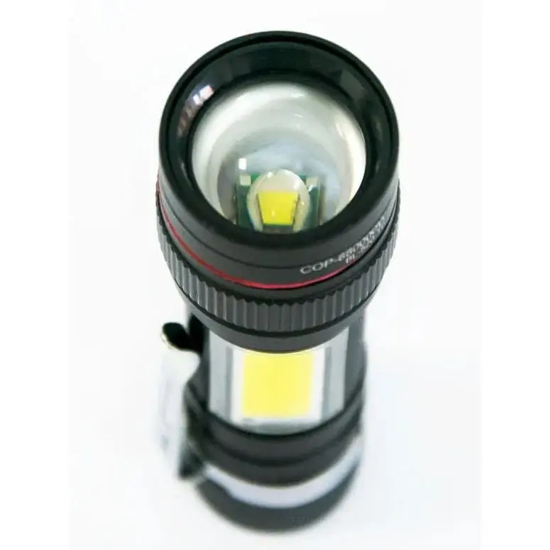 Ліхтар акумуляторний X-Balog BL-520-T6 ручний з бічним світлом та зумом T6 +COB Zoom - фото 2