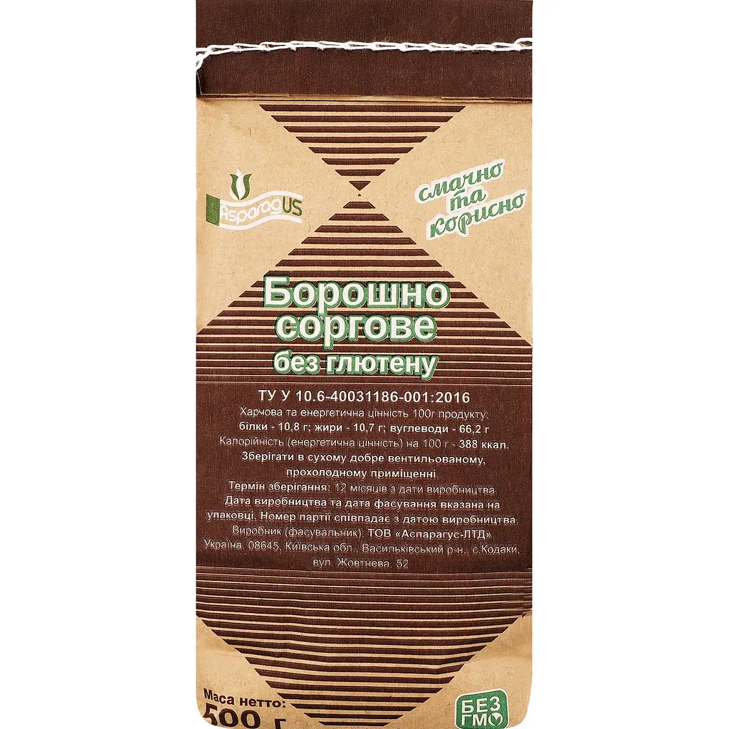 Мука сорговая Asparagus без глютена 500 г (742837) - фото 4