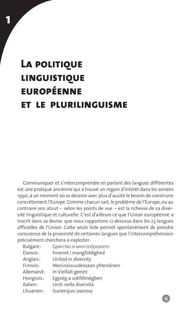 Collection F. L'intercomprehension : une autre approche pour l'enseignant des langues - Марі-Крістін Джамет - фото 6