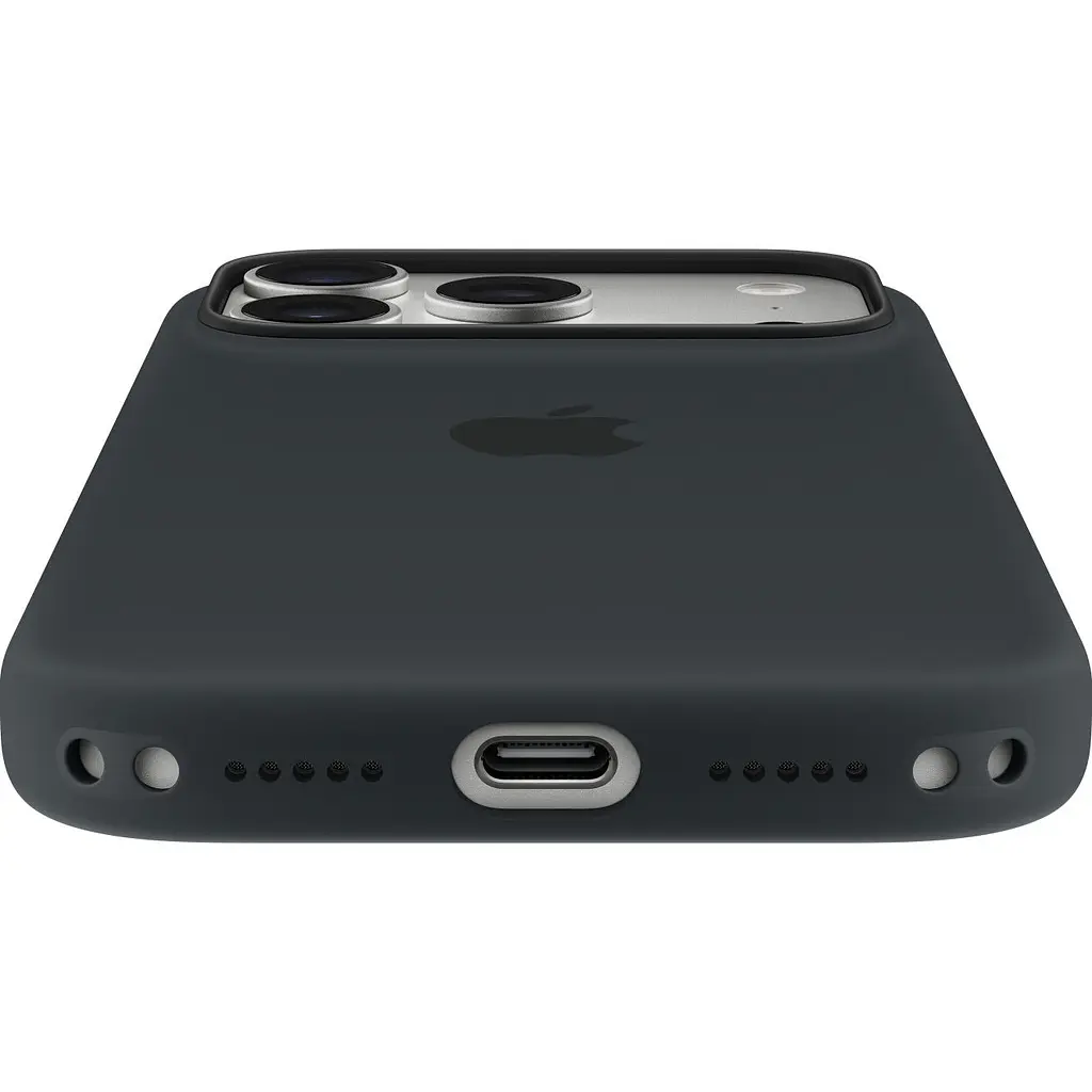 Чехол Silicone Case with Button, Animation & MagSafe для Apple iPhone 17 Pro Black AAA [153242] - фото 5