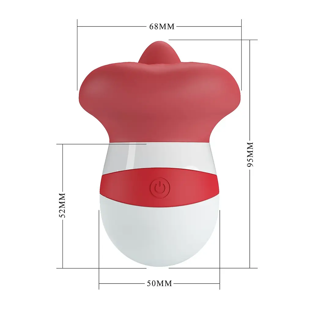 Вибратор для клитора Pretty Love The Flaming Lips Mina 9.5 см красный - фото 6