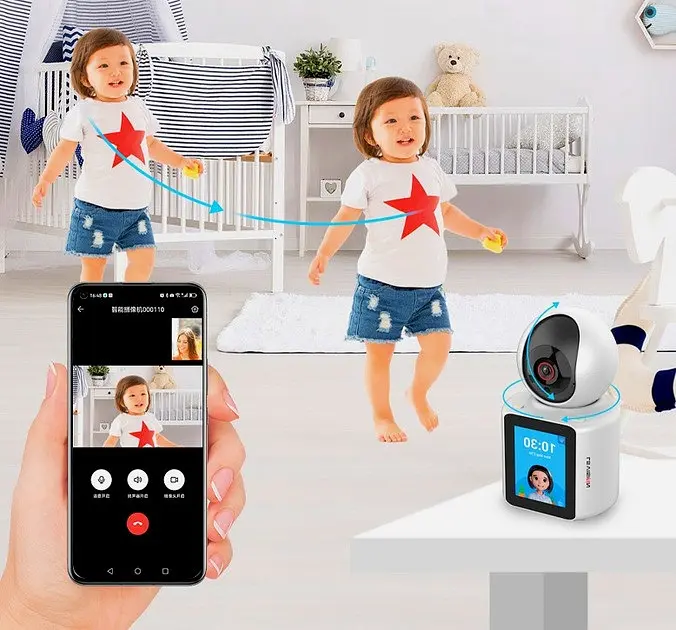 IP WiFi видеоняня Video Calling Camera V3 1080p, поворотная смарт камера - фото 7