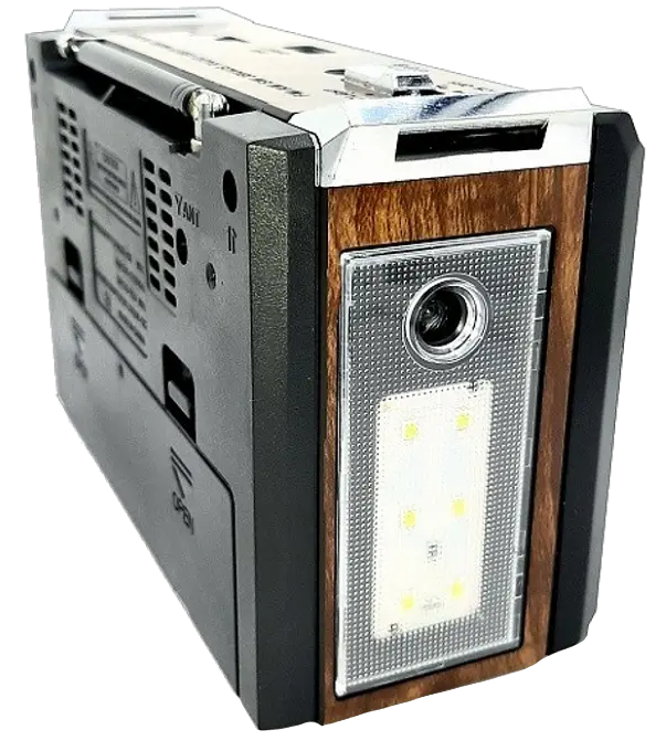 Радіоприймач GOLON RX-381 USB+SD Коричневий - фото 4