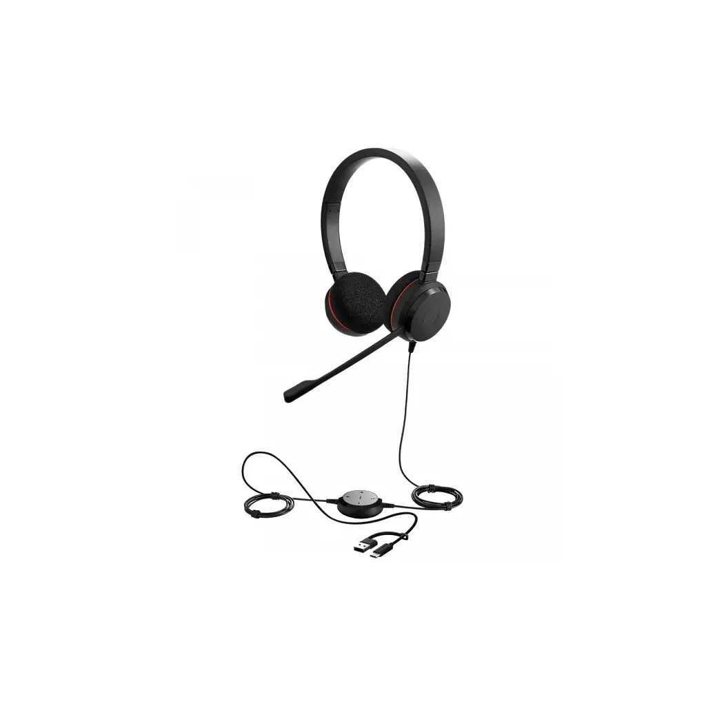 Навушники Jabra Evolve 20 MS USB-C/A Stereo (4999-823-169) - фото 2