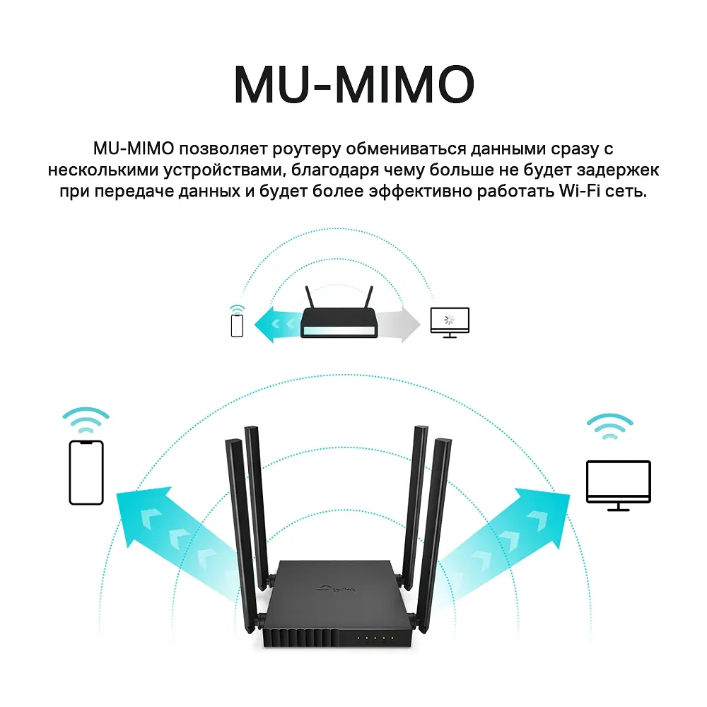 WI-FI роутер маршрутизатор TP-Link ARCHER C54 4 антенны - фото 6