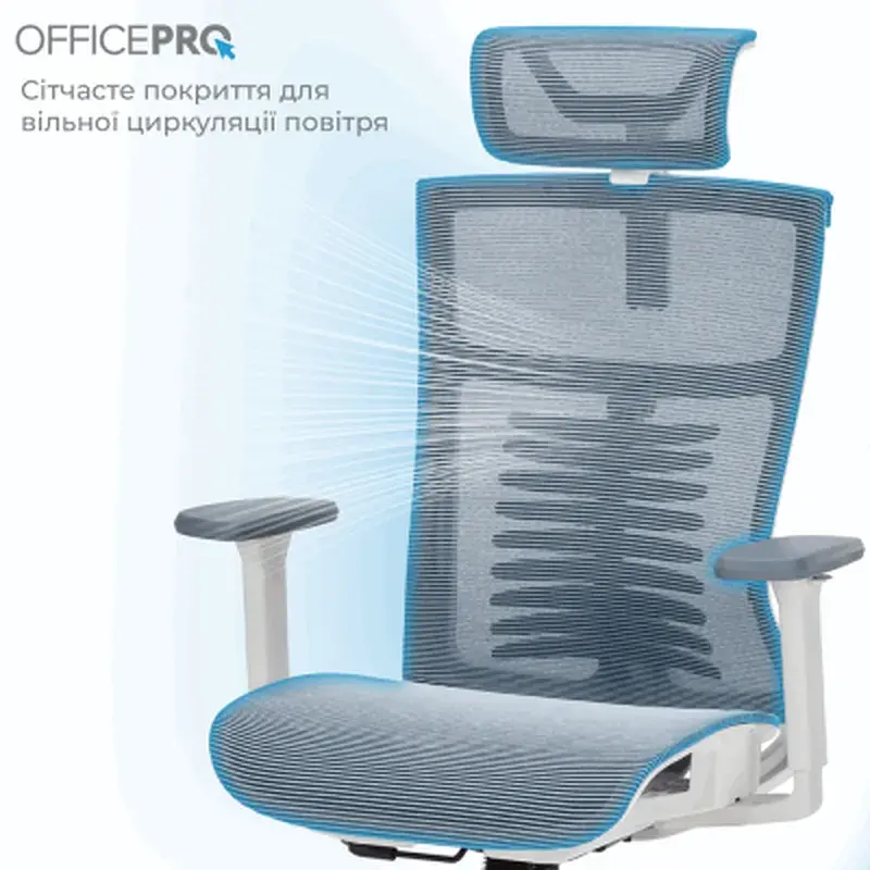 Офісне крісло OfficePro Balance OC620-W-DG-DG (OC620-W-DG-DG) - фото 6