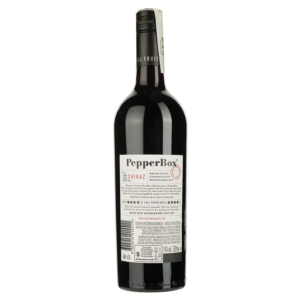 Вино Yellow Tail PepperBox Shiraz, червоне, напівсухе, 14%, 0,75 л - фото 2