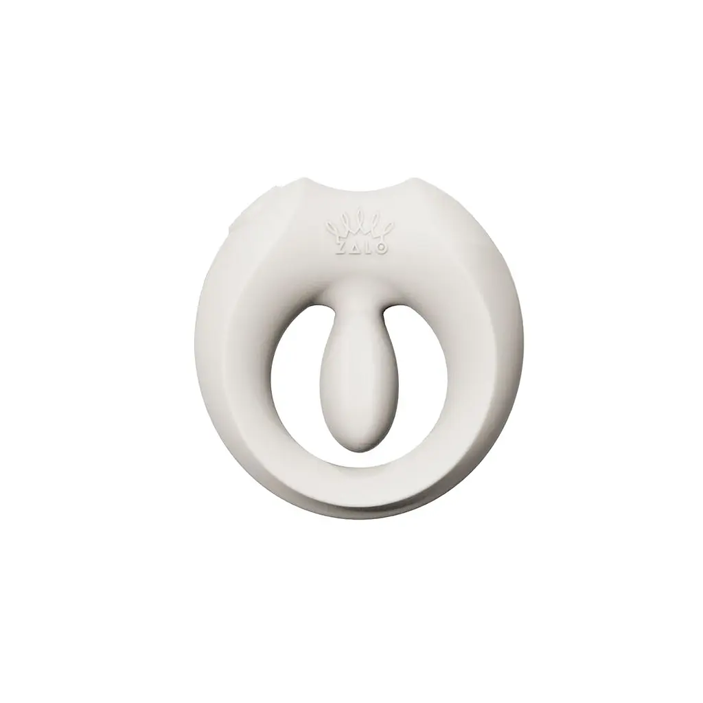 Ерекційне смарт-віброкільце Zalo Apis Ivory White, до 4 годин роботи, зарядний кейс