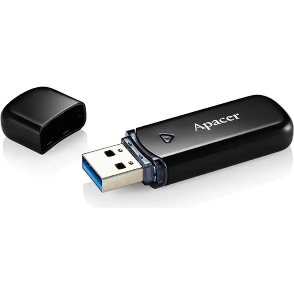 USB флеш-накопичувач Apacer AH355 128GB USB-A 3.2 Black (AP128GAH355B-1) [90942] - фото 3