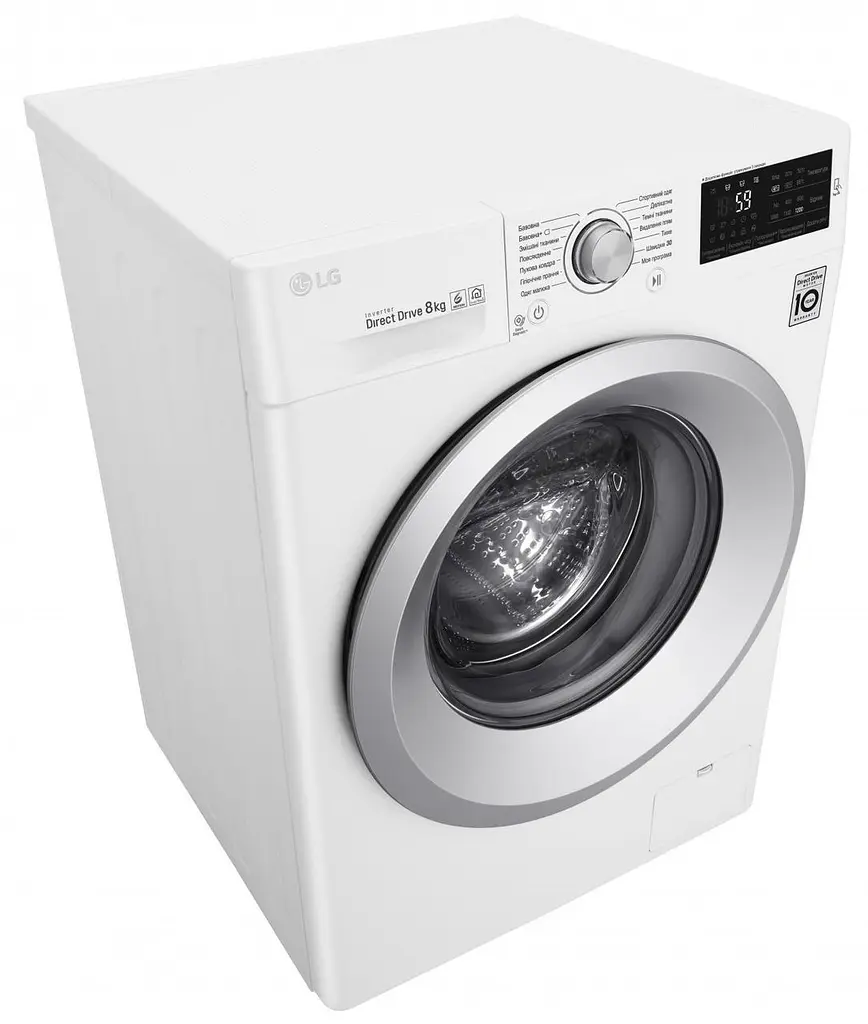 Стиральная машина LG F0J6NN0W фронтальная загрузка /6 кг/1000 об. в мин./глубина 45 см/А+++ (F0J6NN0W) - фото 6