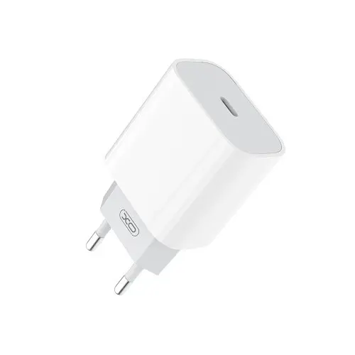 Сітчастий зарядний пристрій XO L129 EU 20W PD Fast charger Білий - фото 4