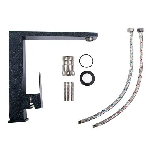 Змішувач кухонний Platinum 30 FHP (8569S) поворотний одноважільний з нержавіючої сталі антрацит (000033351) - фото 2