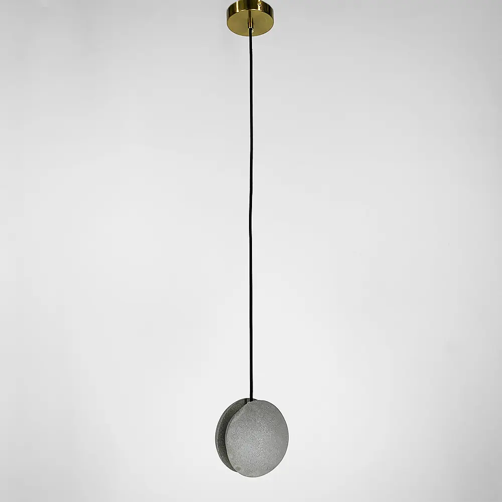 Підвіс MOON CONCRETE у вигляді розділеної сірої бетонної кулі Line.F MJ 169-140 GR - фото 3