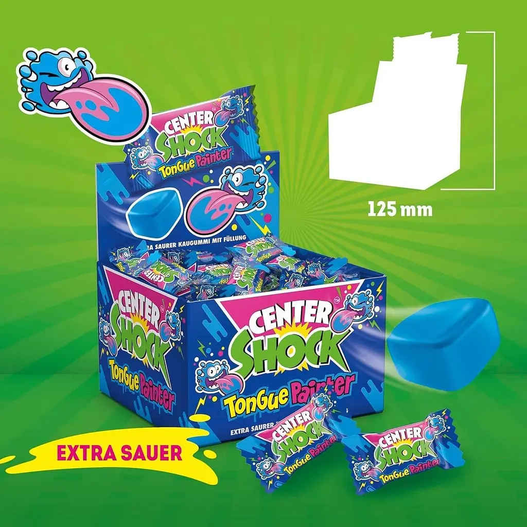 Жувальні гумки Center Shock Pillow Tongue Painter 100шт х 4г - фото 5