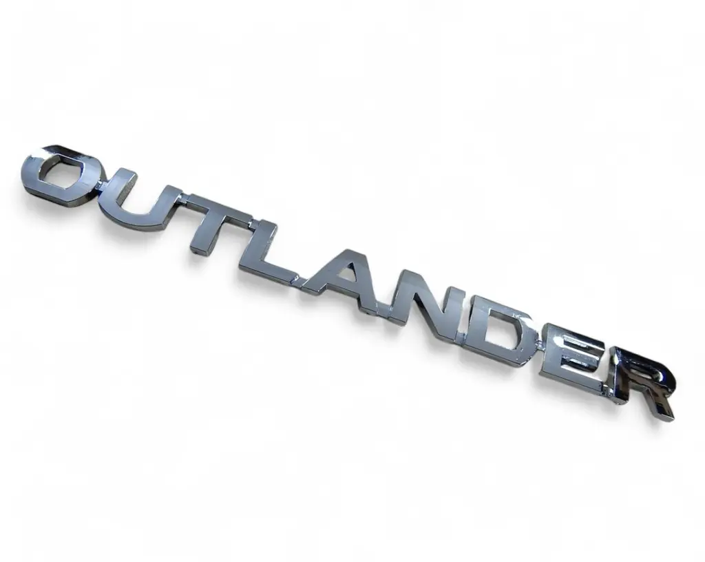 Емблема напис Outlander для Mitsubishi Хром 163х14 мм (на скотчі) 7415A401 - фото 3
