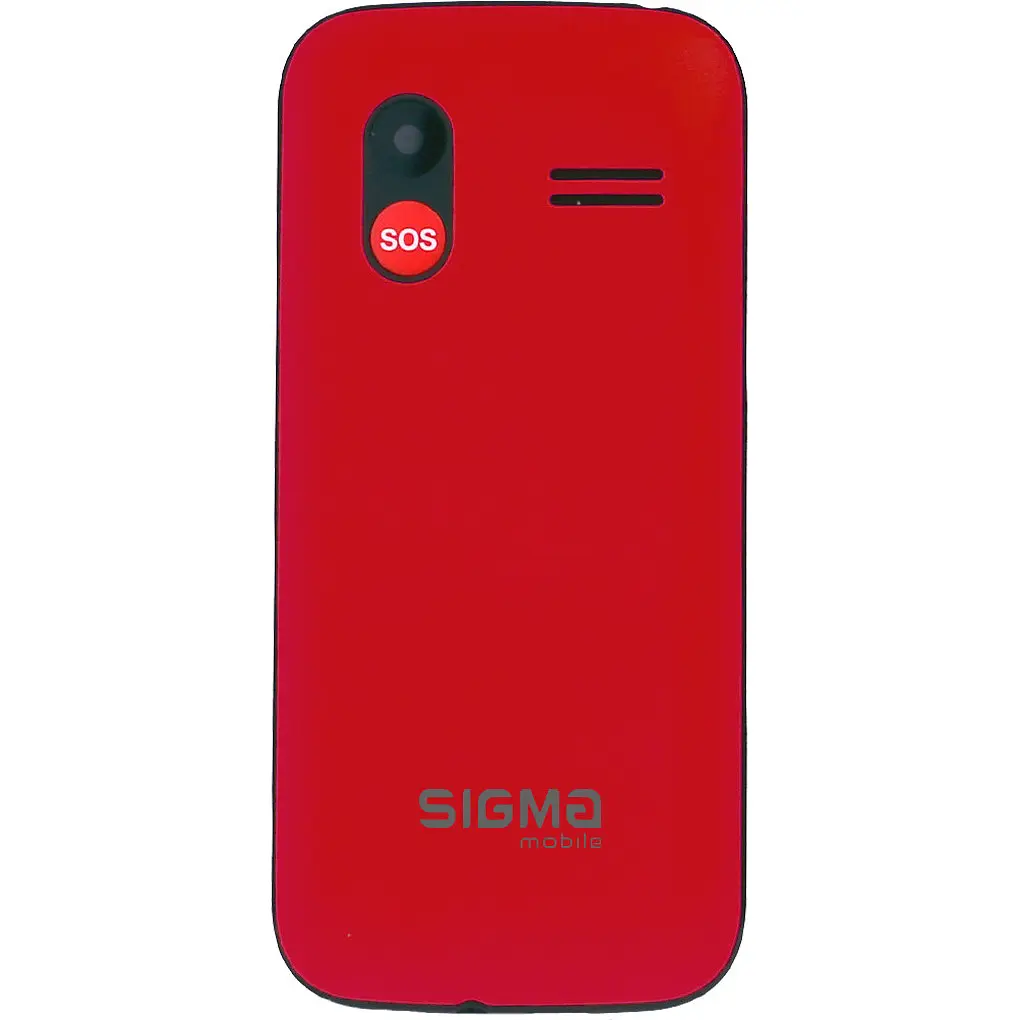 Мобільний телефон бабушкофон Sigma Mobile Comfort 50 HIT Red - фото 3
