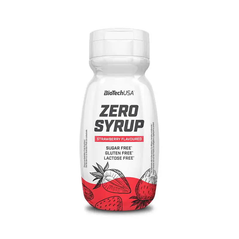 Замінник харчування BioTech Zero Syrup, 320 мл - Полуниця
