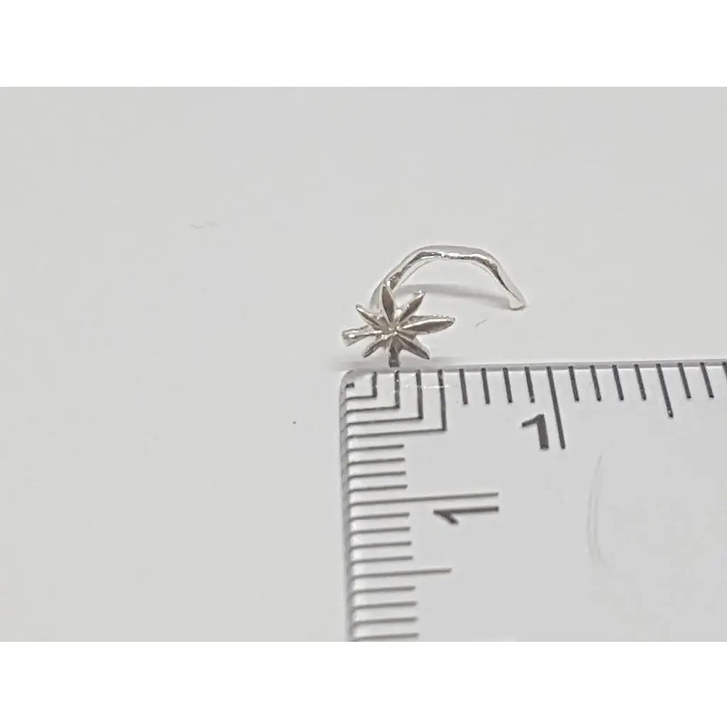 Срібна сережка-пірсинг в ніс Dear. 1001С - фото 5