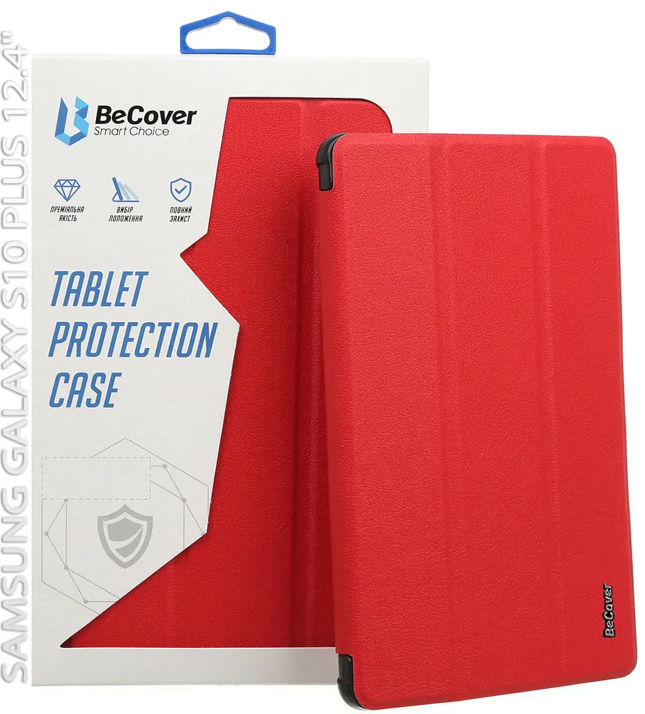 Чохол-книжка BeCover Smart Case для Samsung Galaxy Tab S10 Plus SM-X820/SM-X826 Червоний (712238) - фото 7