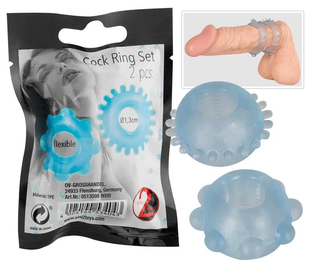Ерекційні кільця, Cock Ring Set pack of 2, зроблять чарівним секс You2Toys 42-05135980000 87286 - фото 2