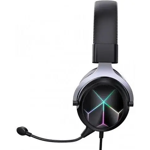 Ігрові навушники повнорозмірні Onikuma Gaming with LED X10 Pro з підсвічуванням і мікрофоном - фото 5