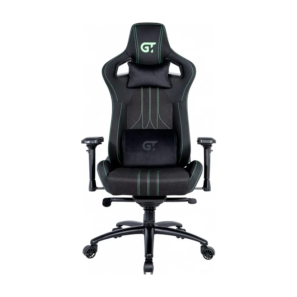 Крісло ігрове GT Racer X-8006 Black/Green (X-8006 Fabric Black/Green) - фото 2