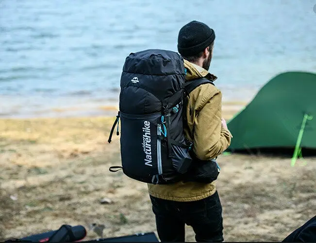 Рюкзак туристичний Naturehike NH18Y045-Q, 45 л, чорний - фото 2
