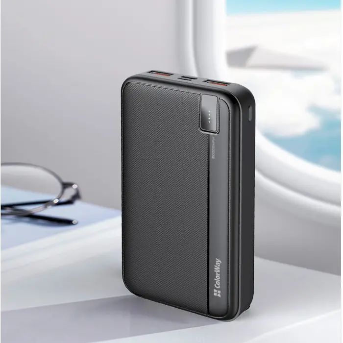 Повербанк ColorWay 20000 mAh 22.5W Black (CW-PB200LPA4BK-PD) - фото 9
