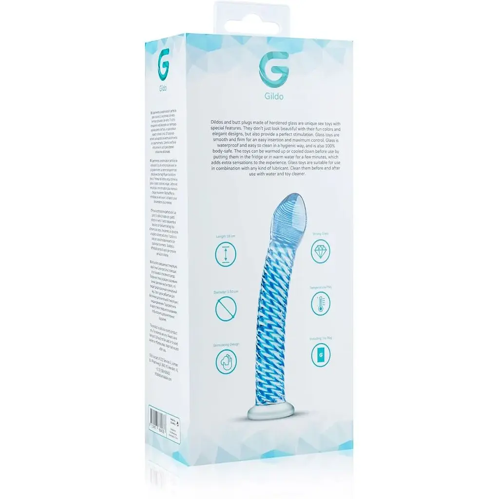 Скляний дилдо Gildo Glass Dildo No. 5 - фото 7