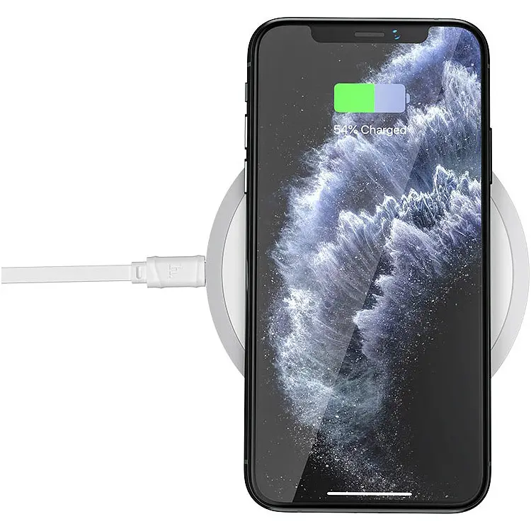 Бездротовий зарядний пристрій Hoco Powerful 15W Wireless Fast Charger CW26 White [733818] [97877] - фото 3
