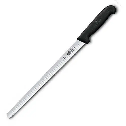 Кухонний ніж Victorinox Fibrox Salmon Flex лезо 30см ріфл. з чорн. ручкою - фото 2