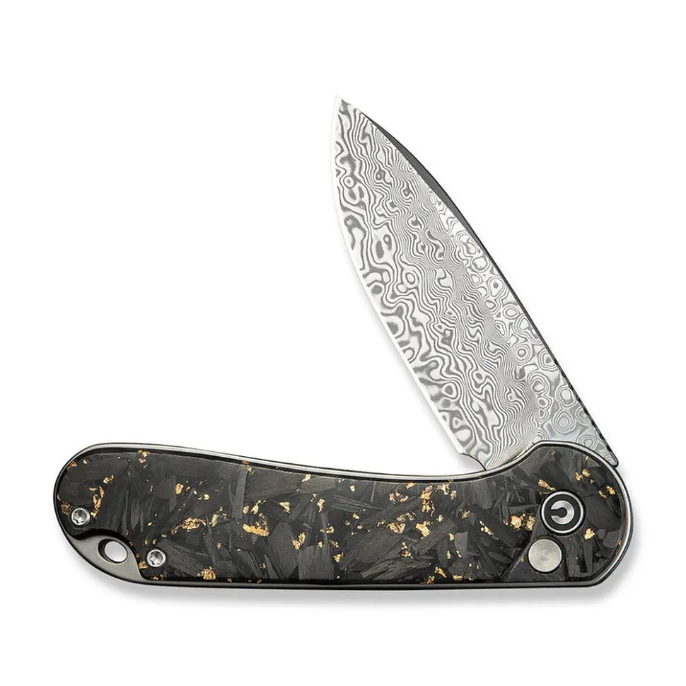 Ніж складаний кишеньковий Civivi Elementum II, (7.5 см) Damascus/карбоновий Fiber & Resin - фото 4