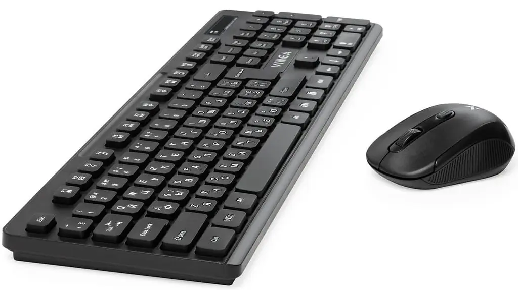 Комплект (клавиатура и мышь) Vinga KBSW-100 Wireless (KBSW-100) Black - фото 4